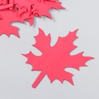 Заготовка из фоамирана "Лист клена" 10,5х9 см, набор 10шт, красный - фото 802515311