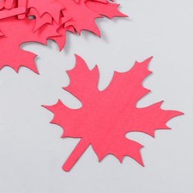 Заготовка из фоамирана "Лист клена" 10,5х9 см, набор 10шт, красный