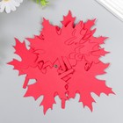 Заготовка из фоамирана "Лист клена" 10,5х9 см, набор 10шт, красный - фото 802515312
