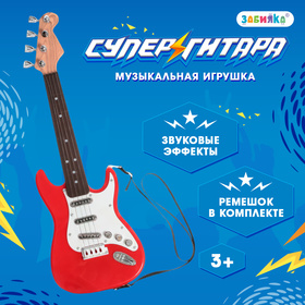 Игрушка музыкальная «Гитара рокер», звуковые эффекты, цвет красный в Донецке