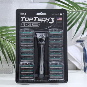 Мужская бритва TopTech PRO 3, 1 бритва + 25 сменных кассет
