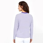 Джемпер женский, цвет фиолетовый/белый, размер 46 - фото 46943