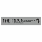 Полоса на лобовое стекло "THE FIRST", серебро, 1300 х 170 мм - фото 4784055
