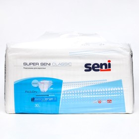 Подгузники для взрослых Seni Super Seni Classic extra large, 30 шт