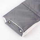 Муфта для рук флисовая, на кнопках, цвет серый - фото 107858035