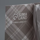 Пакет крафтовый с пластиковым окном «Мужской», 31 × 26 × 10 см 9136844