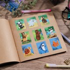 Наклейки бумажные «Животный мир» , 11 × 15,5 см (5 шт) - фото 802525019