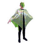 Карнавальный костюм «Дракон зеленый», маска, накидка - фото 5887360