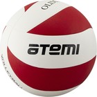 Мяч волейбольный Atemi OLIMPIC, синтетическая кожа PU, красн.-бел., 8 панелей, клееный, окружность 65-67 см - фото 6156055