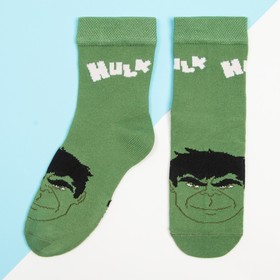 Носки для мальчика «Халк», MARVEL, 16-18 см, цвет зелёный (2 шт)