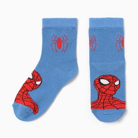 Носки для мальчика «Человек-Паук», MARVEL, 16-18 см, цвет синий (2 шт)