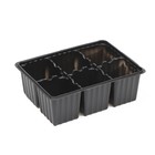 Кассета для рассады, 6 ячеек по 120 мл, набор 5 шт., чёрная 9303882