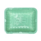 Мини-парник для рассады, 21,5 × 17 × 7,5 см, без вставок, зелёный 9303884