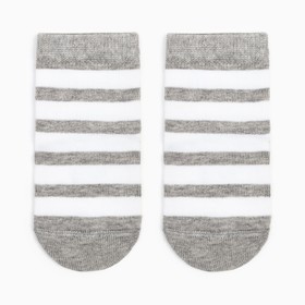 Носки детские, цвет серый меланж, размер 10