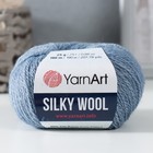 Пряжа "Silky Wool" 35% силк район, 65% мерино. вул 190м/25г (331 джинсовый) 9320845 - фото 7231626