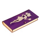Конверт деревянный "Силуэт" фиолетовый фон 9352748
