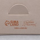 Кондитерская упаковка, короб, «Бант», 21,5 х 21,5 х 12 см, 1 кг 9293334