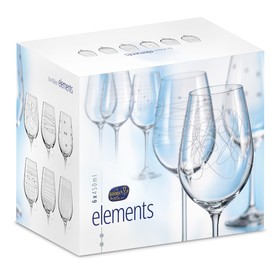 Набор бокалов для вина "Виола Elements", 450 мл, 6шт
