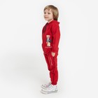 Комплект детский (толстовка, брюки), цвет красный МИКС, рост 104 см - фото 5930227