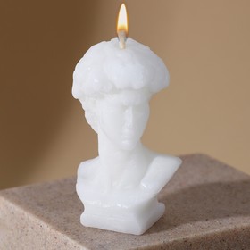 Свеча "Давид", белый,  6,7 х 4 см