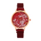 Часы наручные женские "Juxiaoshou" d=3.5 см, ремешок на магните, красные - фото 5931305