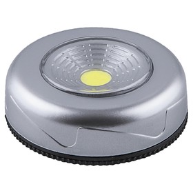 Светодиодный светильник-кнопка (1шт в блистере) 2Вт 1LED, 6,9x6,9x2,5 см