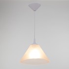 Подвес "Конус" 1х15Вт Е27 МОДЕЛЬ: BR 00266 белый/прозрачный 25х25х15см - фото 3490947