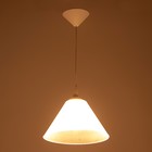 Подвес "Конус" 1х15Вт Е27 МОДЕЛЬ: BR 00266 белый/прозрачный 25х25х15см - фото 3490948