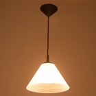 Подвес "Конус" 1х15Вт Е27 МОДЕЛЬ: BR 00272 черный/прозрачный 25х25х15см - фото 3490990