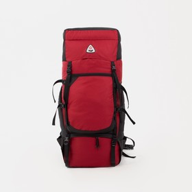 Рюкзак туристический, 80 л, на стяжке, цвет бордовый