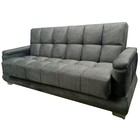Прямой диван «Прайм 5», книжка, независимый пружинный блок, велюр, цвет графитовый - фото 7993906