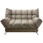 Прямой диван «Люкс 2», механизм клик-кляк, велюр, цвет корица - фото 7958432