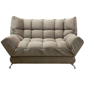 Прямой диван «Люкс 2», механизм клик-кляк, велюр, цвет корица
