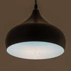 Подвес "Купол дуо" Е27 черный-синий 24х24х18-118см - фото 3492235