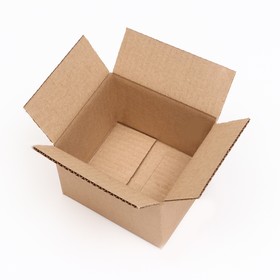 Коробка складная, бурая, 16 х 13 х 10 см