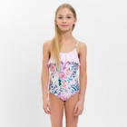 Купальный костюм слитный детский MINAKU с декором, рост 122-128 (4) - фото 802634102