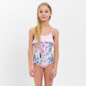 Купальный костюм слитный детский MINAKU с декором, рост 122-128 (4)