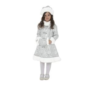 Детский карнавальный костюм «Снегурочка хрустальная», размер 36, рост 140 см