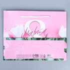 Пакет ламинированный горизонтальный «Тюльпаны», MS 18 × 23 × 8 см 7892386