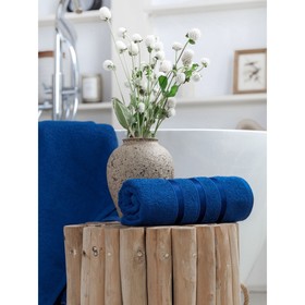 Набор махровых полотенец Limoges,   размер 30х50 см, 50х90 см, 70х140 см, цвет синий