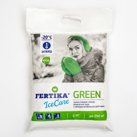 Противогололёдный реагент Fertika IceCare Green, 5 кг
