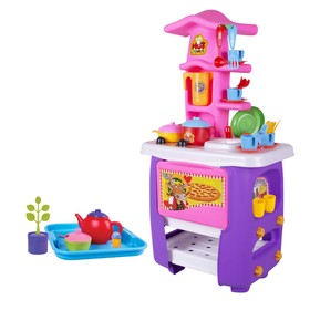 {{photo.Alt || photo.Description || 'Кухня игровая Hut Kitchen, с набором, 45 предметов, цвет фиолетово-розовый'}}