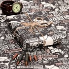 Бумага упаковочная, крафт "Пожелания", 70х100 см, 1 лист 9306024