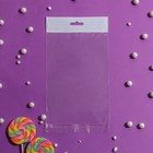 Пакет БОПП с клеевым клапаном 14 х 18/4 cм, еврослот, 25 мкм 9355636