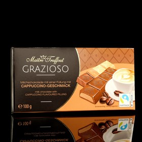 Батончики Maître Truffout из молочного шоколада, сливочный капучино, 100 г
