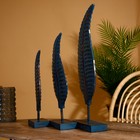 Интерьерный декор "Листья" албезия (набор 3 шт) 55,45 и 35 см - фото 802732889