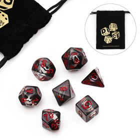 Набор кубиков "Время игры" для D&D (Dungeons and Dragons, ДнД), серия: D&D, "Жемчуг", 7 шт