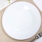 Тарелка обеденная «Зефир», d=25 см, цвет белый - фото 6033453