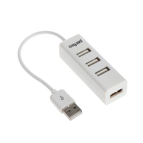 Разветвитель USB (Hub) Perfeo PF-HYD-6010H, 4 порта, USB 2.0, белый