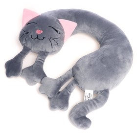 Мягкая игрушка-подушка «Кошка», цвет серый в Донецке